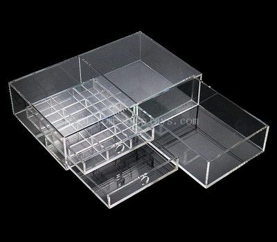 Custom acrylic drawer box, small acrylic box with drawer